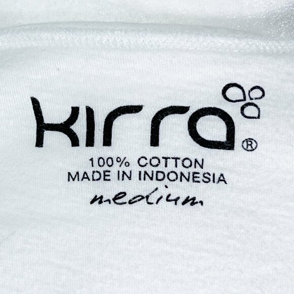 Kirra Short Sleeve Graphic Tee | White | V-Neck | Medium | Hummingbird | Women's - Picture 7 of 9